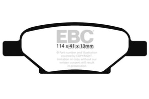 EBC 04-06 Chevrolet Cobalt 2.0 Supercharged Ultimax2 Rear Brake Pads