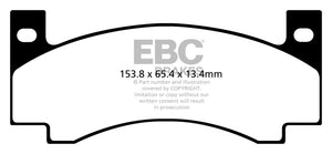 EBC 71-72 Amc Ambassador 4.2 Yellowstuff Front Brake Pads