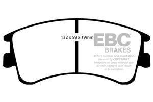 EBC 03-05 Mazda 6 2.3 Redstuff Front Brake Pads