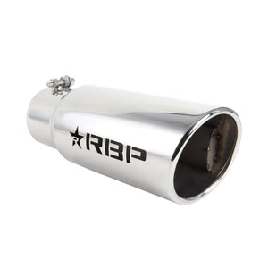 RBP RX-7 Polished Exhaust Tip Inlet 3.5in. / Outlet 4.5in. / Length 12in. - Stainless Steel