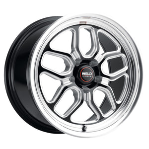 Weld S107 17X8 Laguna 5X120.7 ET00 BS4.50 Gloss Black MIL Dia 78.1