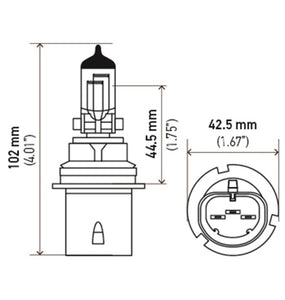 Hella Bulb 9004 12V 65/45W P29T T4625 +50