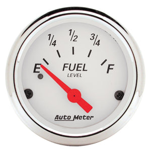 Autometer Arctic White 3-3/8in Electric Speedometer with 2-1/16in Volt/Water/Oil/Fuel