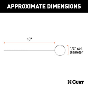 Curt Fish Wire for 1/2in Diameter Bolts