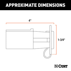 Curt Adapter (7-Way RV Blade to 6-Way Round Trailer Center Pin Brake Packaged)