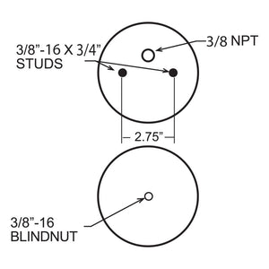 Firestone Ride-Rite Replacement Air Helper Spring Rear 224C (W217606872)