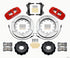 Wilwood AERO6 Front Hat Kit 15.00 Red 2007-2011 BMW E90 Series w/Lines