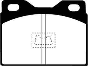 EBC 76-85 Porsche 924 2.0 Yellowstuff Front Brake Pads