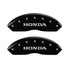MGP 4 Caliper Covers Engraved Front Honda Engraved Rear H Logo Black finish silver ch