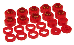 Prothane 80-86 Jeep CJ5/CJ7 Body Mount 22 Bushing Kit - Red