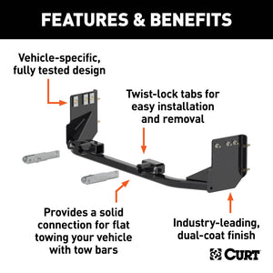 Curt 10-16 Cadillac SRX Custom Tow Bar Base Plate