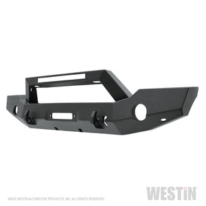 Westin 18-20 Jeep Wrangler WJ2 Full Width Front Bumper w/LED Light Bar Mount Textured Black