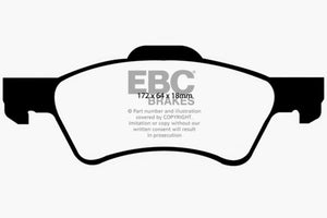 EBC 01-07 Chrysler Town & Country 3.3 Rear Rotors Yellowstuff Front Brake Pads