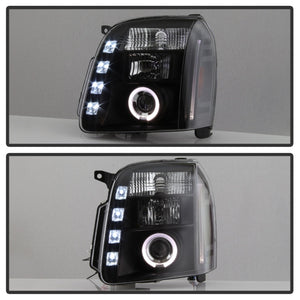 Spyder GMC Yukon 07-14/GMC Yukon Denali 07-14Projector Headlights LED Halo LED Blk PRO-YD-GY07-HL-BK