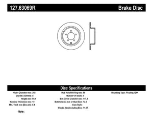 StopTech Slotted & Drilled Sport Brake Rotor