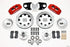Wilwood Dynapro 6 Front Hub Kit 12.19in Drilled Red 62-72 CDP B & E Body-Drum