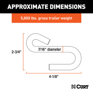 Curt Certified 7/16in S-Hook (5000lbs)