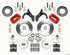 Wilwood Forged Dynalite Front Kit 11.00in Red 65-68 Chevy Impala -Drum Spindle
