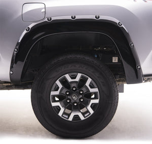 EGR 16+ Toyota Tacoma w/Mudflap Bolt-On Look Color Match Fender Flares - Set - Black