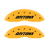 MGP 4 Caliper Covers Engraved Front & Rear Daytona Yellow Finish Black Char 2006 Dodge Charger