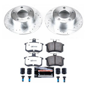 Power Stop 95-97 Audi A6 Rear Z26 Street Warrior Brake Kit