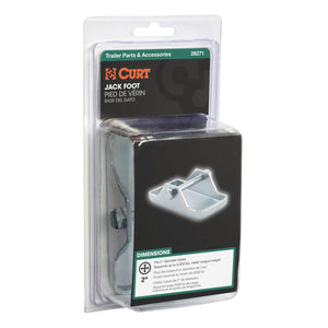 Curt Bolt-On Jack Foot (Fits 2in Tube 2000lbs Packaged)