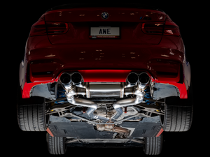 AWE Tuning BMW F8X M3/M4 Track Edition Catback Exhaust - Diamond Black Tips