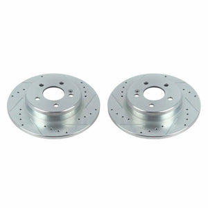 Power Stop 17-18 Mercedes-Benz C300 Rear Evolution Drilled & Slotted Rotors - Pair