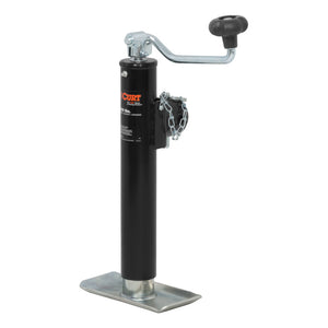 Curt Pipe-Mount Swivel Jack w/Top Handle (5000lbs 10in Travel)