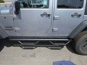 RBP RX-7 Step Bars 07-17 Jeep Wrangler JK (4-Door) - Black