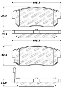 StopTech Performance 11/00-02 Infiniti G20/10/00-04 I30/I35 Rear Brake Pads