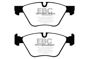 EBC 11+ BMW 528 2.0 Turbo (F10) Greenstuff Front Brake Pads