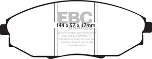 EBC 04-06 Chevrolet Epica 2.5 Greenstuff Front Brake Pads