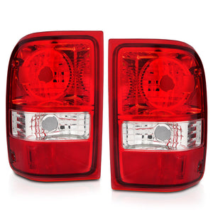 ANZO 2001-2011 Ford Ranger Taillights w/ Red/Clear Lens (OE Replacement) Pair