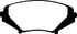 EBC 03-12 Mazda RX8 1.3 Rotary (Standard Suspension) Ultimax2 Front Brake Pads