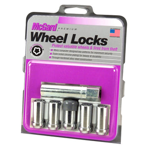 McGard Wheel Lock Nut Set - 5pk. (Tuner / Cone Seat) 1/2-20 / 13/16 Hex / 1.60in. L. - Chrome