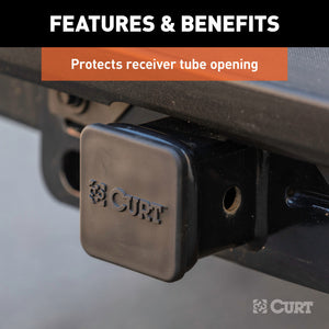 Curt 2-1/2in Rubber Hitch Tube Cover