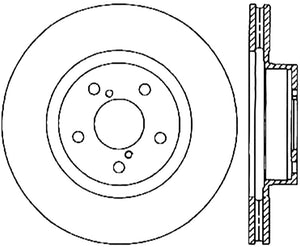 StopTech Subaru 14-18 Forester / 05-14 Legacy / 10-14 Outback Drilled Left Front Cryo Rotor