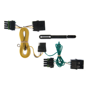 Curt 97-97 Jeep Wrangler Custom Wiring Harness (4-Way Flat Output)