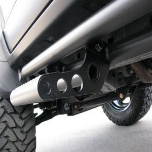 N-Fab RKR Rails 97-06 Jeep Wrangler TJ/BJ 2 Door All - Tex. Black - 1.75in - w/ Detachable Steps