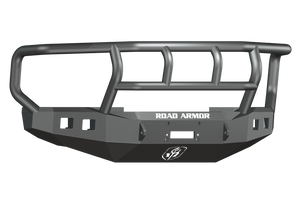 Road Armor 08-10 Ford F-250 Stealth Front Winch Bumper w/Titan II Guard Wide Flare - Tex Blk