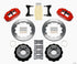 Wilwood Narrow Superlite 6R Front Hat Kit 12.88in Red 93-96 Mazda RX7