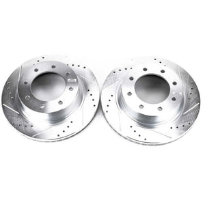 Power Stop 12-21 Nissan NV3500 Front Drilled & Slotted Rotor - Pair