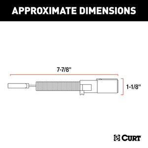 Curt Electrical Adapter (4-Way Round Vehicle to 4-Way Flat Trailer Packaged)