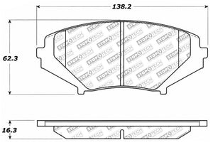 StopTech Street Select Brake Pads - Front