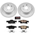 Power Stop 11-19 Dodge Durango Rear Z17 Evolution Geomet Coated Brake Kit