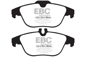 EBC 13-16 Mercedes-Benz GLK250 2.1 Twin TD Redstuff Rear Brake Pads