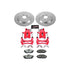Power Stop 13-14 Ford Mustang Rear Z26 Street Warrior Brake Kit w/Calipers