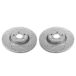 Power Stop 12-18 Volvo S60 Front Evolution Drilled & Slotted Rotors - Pair