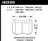 Hawk 79-83 PeuGeot 504 Station Wagon Front ER-1 Brake Pads